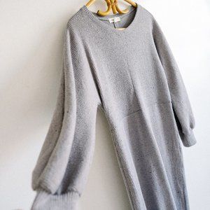 Treasure and Bond Gray Ribbed Dress